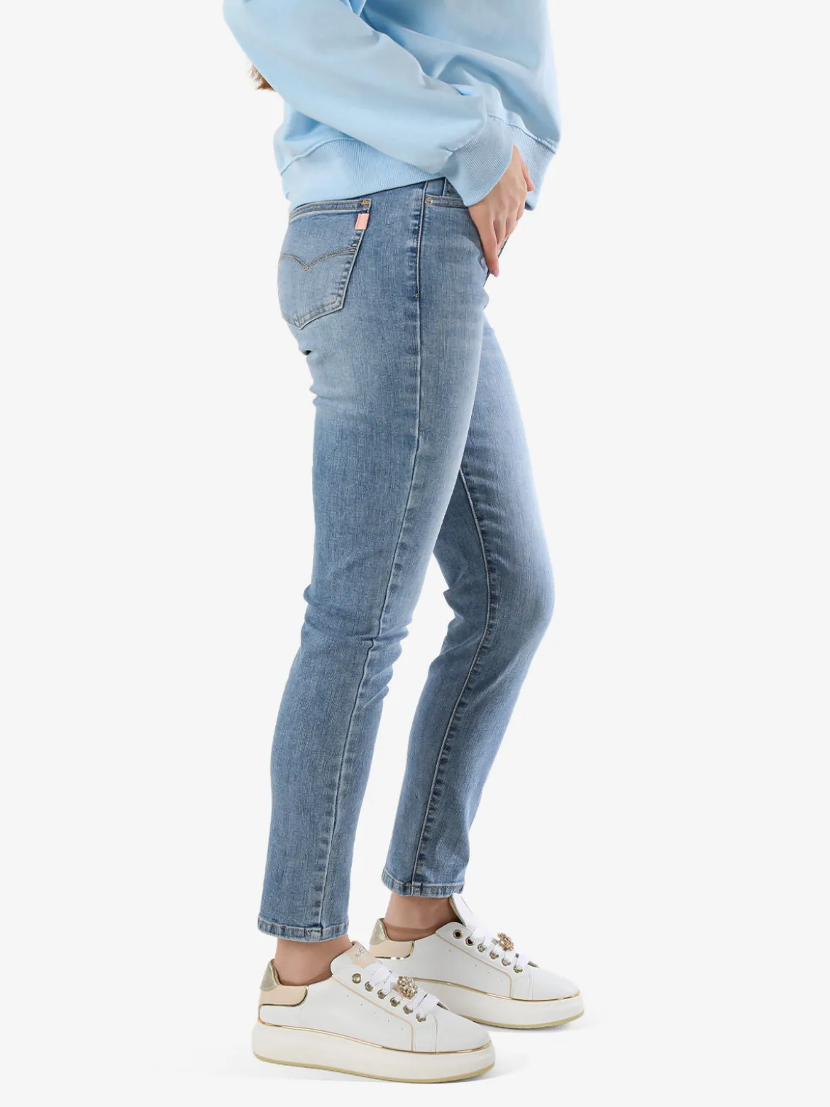 Ad'Oro Jeans donna regular fit a vita bassa - jeans
