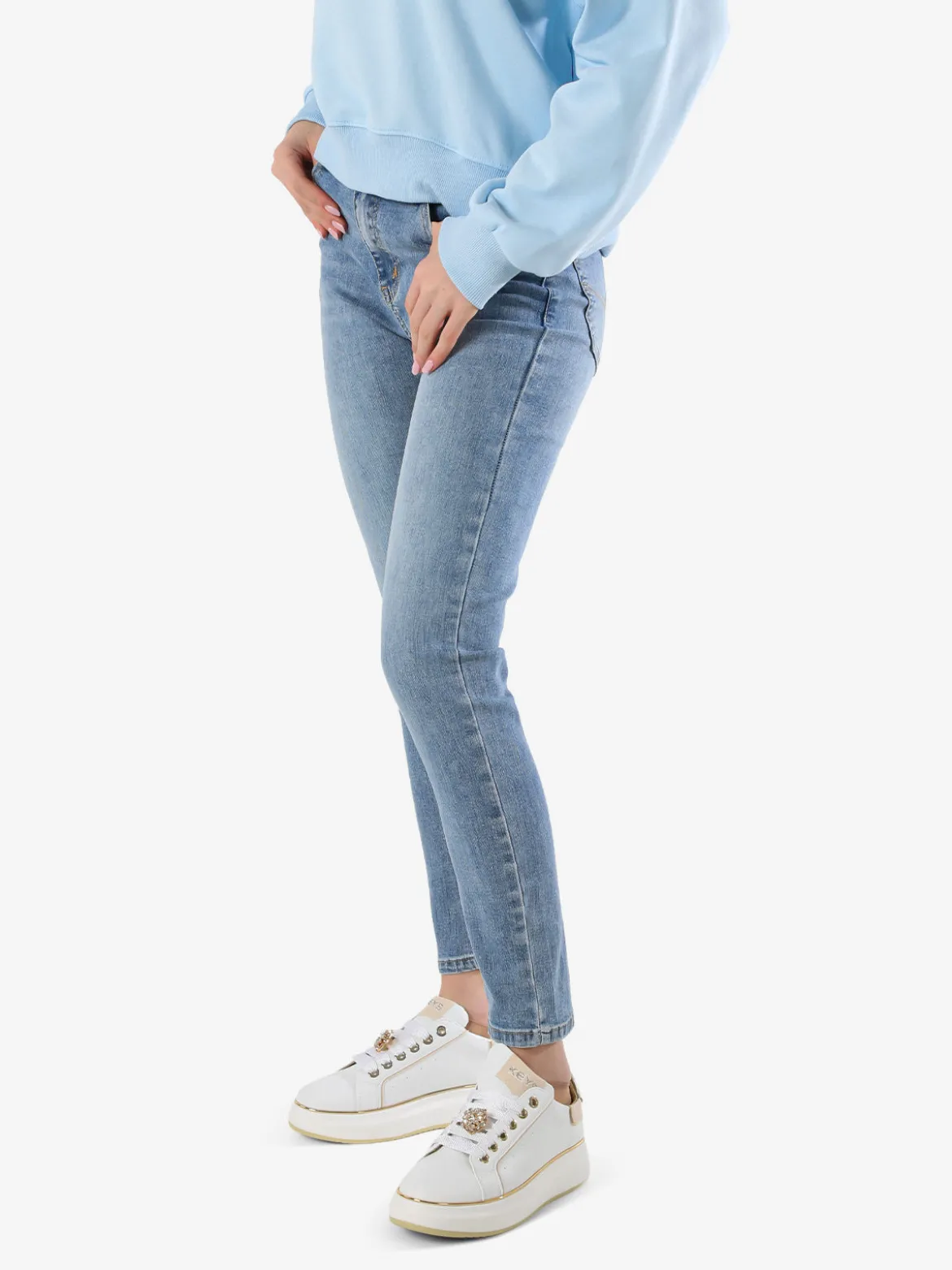 Ad'Oro Jeans donna regular fit a vita bassa - jeans