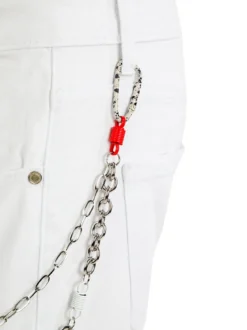 Adrexx Pantaloni da uomo con catena