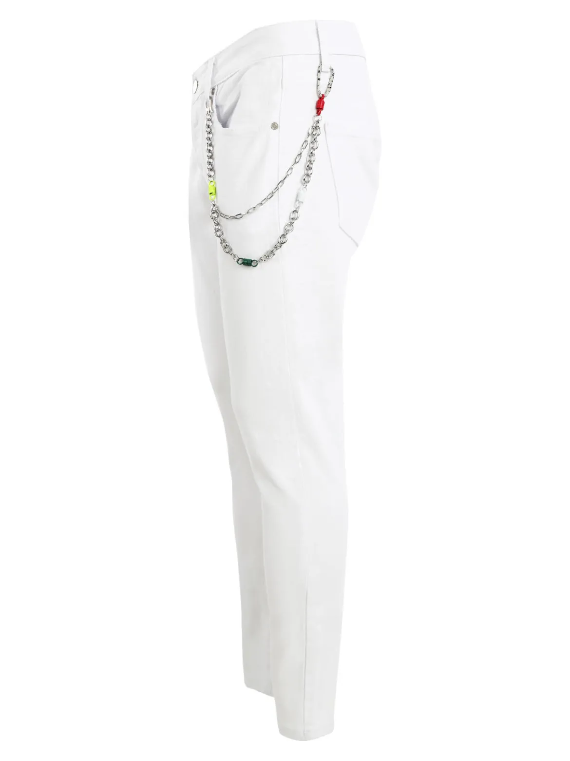 Adrexx Pantaloni da uomo con catena