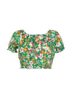 Airisa Blusa a fiori cropped donna