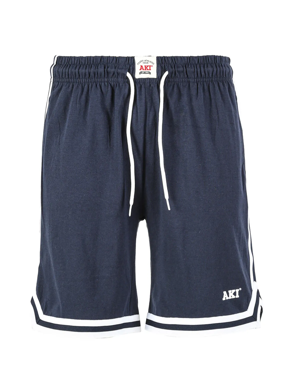 Aki Bermuda sportivi da uomo in felpa con coulisse e strisce laterali