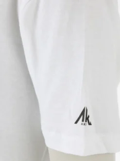 Aki Completo sportivo da donna con t-shirt e leggings a 3/4 - bianco