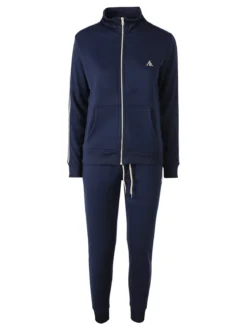 Aki Completo tuta da donna con zip intera e interno felpato - blu scuro
