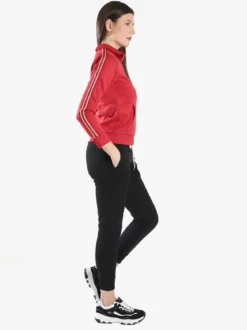 Aki Completo tuta da donna con zip intera e interno felpato - rosso