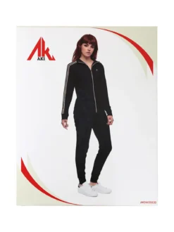 Aki Completo tuta da donna con zip intera e interno felpato - rosso