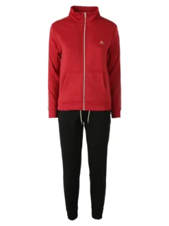 Aki Completo tuta da donna con zip intera e interno felpato - rosso