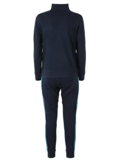 Aki Completo tuta da donna in misto cotone full zip - blu scuro