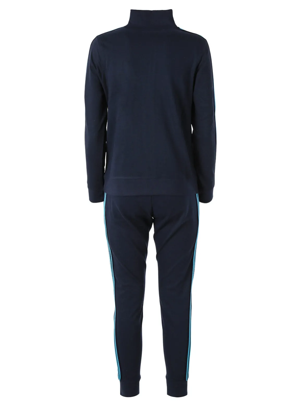 Aki Completo tuta da donna in misto cotone full zip - blu scuro
