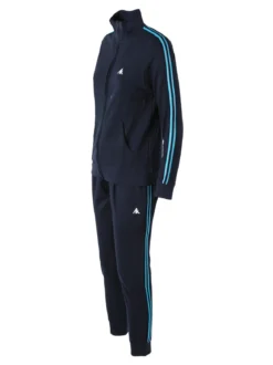 Aki Completo tuta da donna in misto cotone full zip - blu scuro