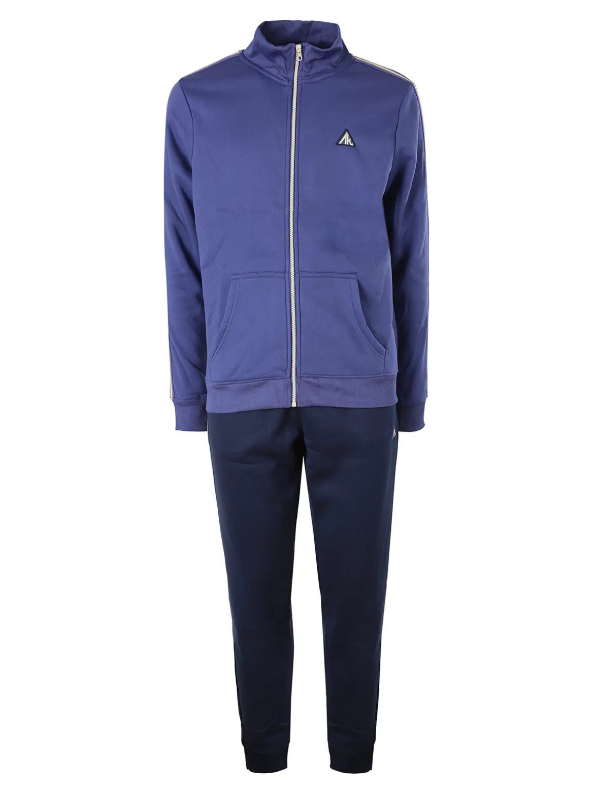 Aki Completo tuta da uomo con zip intera e interno felpato - bluette