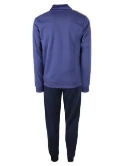Aki Completo tuta da uomo con zip intera e interno felpato - bluette