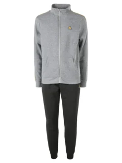 Aki Completo tuta da uomo con zip intera e interno felpato - grigio