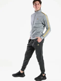 Aki Completo tuta da uomo con zip intera e interno felpato - grigio