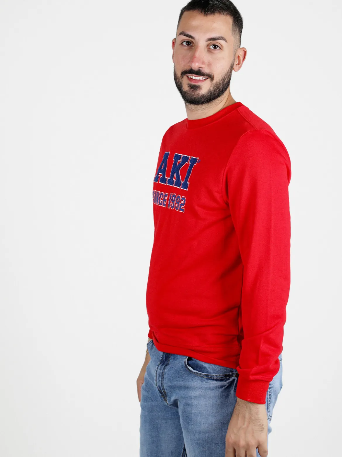 Aki Felpa girocollo da uomo leggera