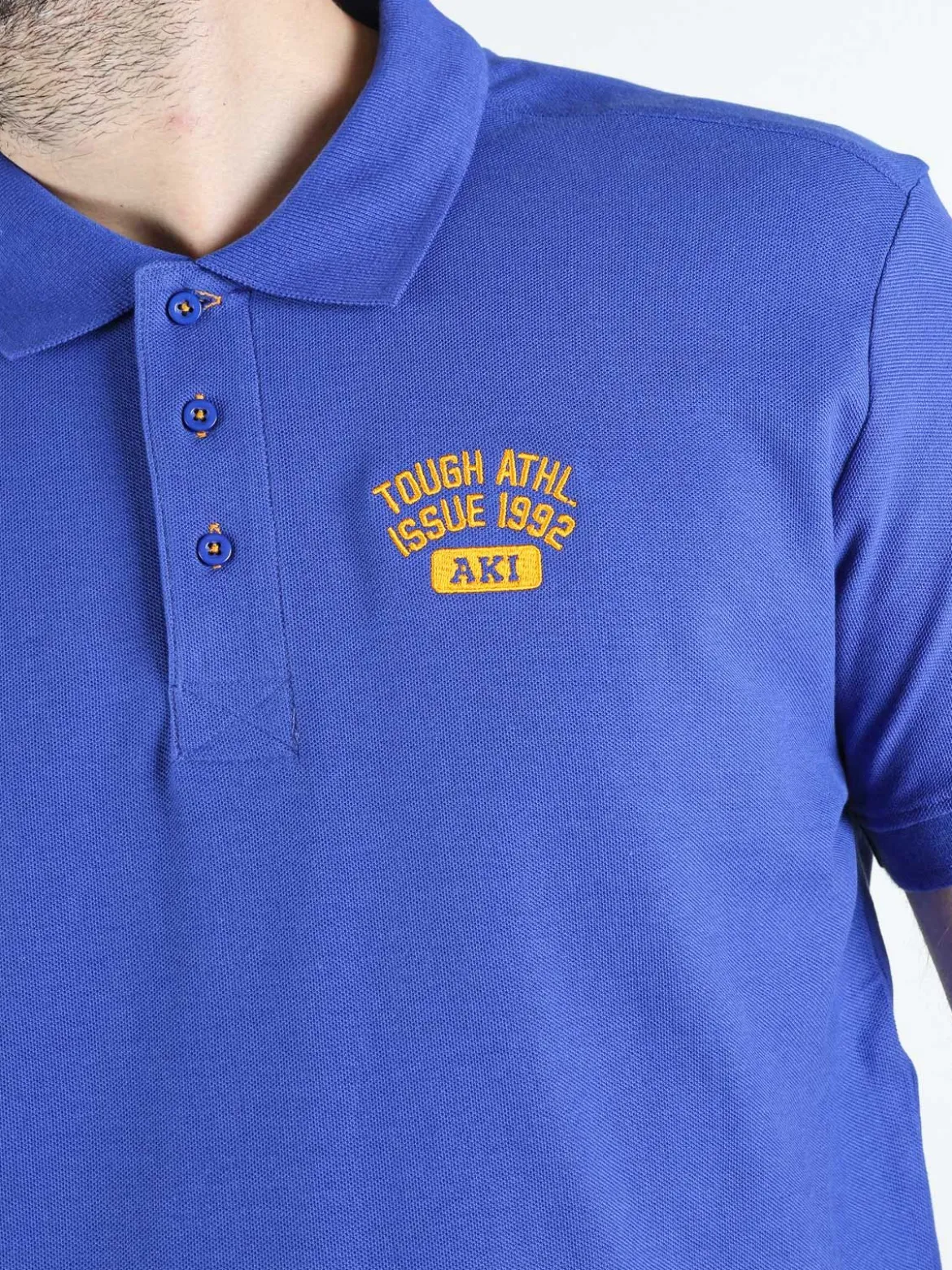 Aki Polo da uomo in cotone a maniche corte