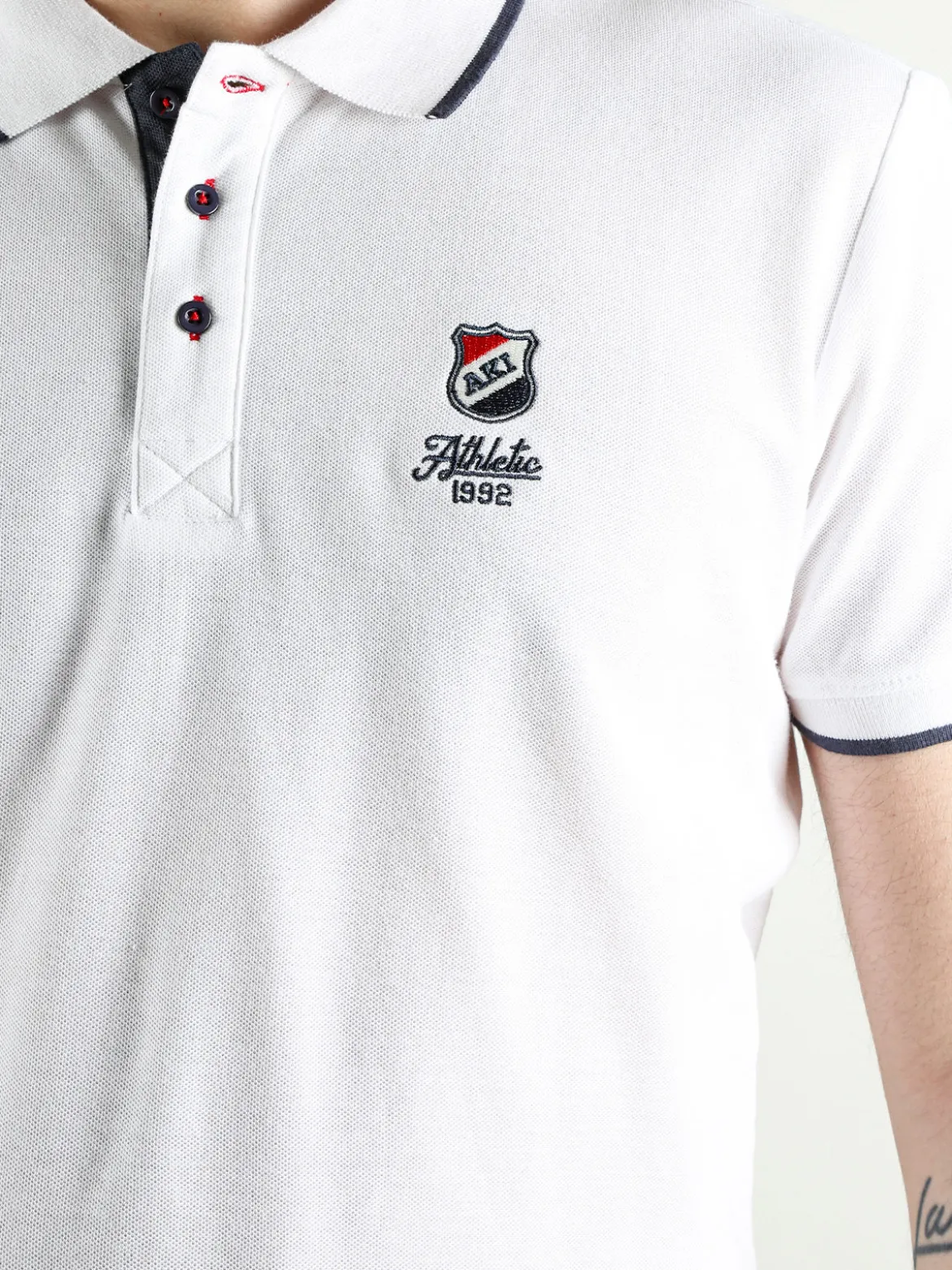 Aki Polo da uomo in cotone a maniche corte