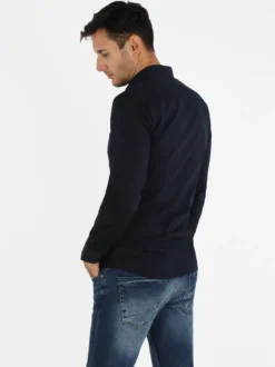 Akusawa Camicia uomo slim fit tinta unita