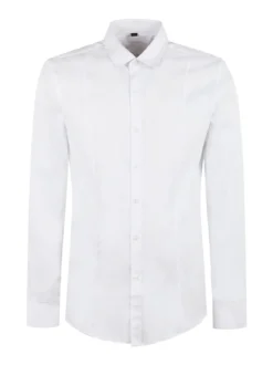 Akusawa Camicia uomo slim fit tinta unita