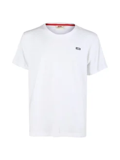 Aky T-shirt uomo in cotone tinta unita - bianco
