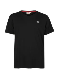 Aky T-shirt uomo in cotone tinta unita - nero