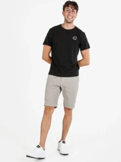 Aky T-shirt uomo in cotone tinta unita - nero