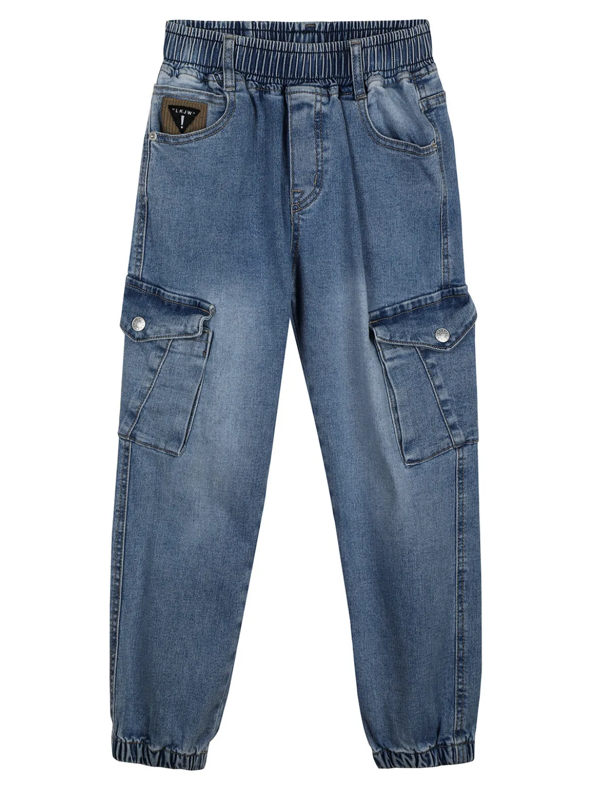 Alta Linea Jeans da bambino con tasconi e polsini