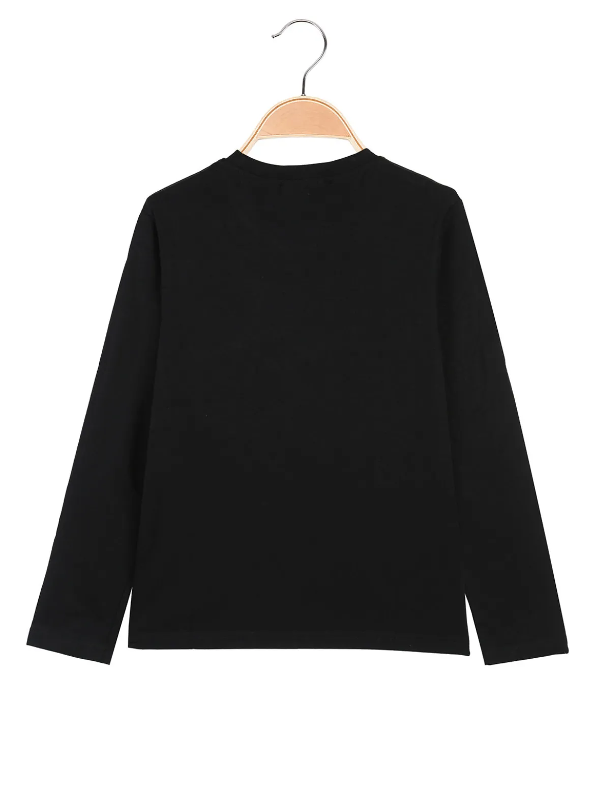 Alta Linea T-shirt da bambino a maniche lunghe con stampa - nero