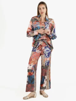 Altariva Camicia donna colorata a maniche lunghe