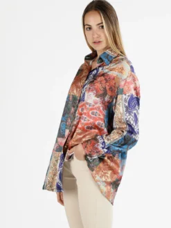 Altariva Camicia donna colorata a maniche lunghe