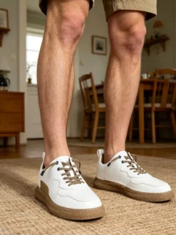 Amerigo Vespucci Sneakers basse da uomo con lacci elastici