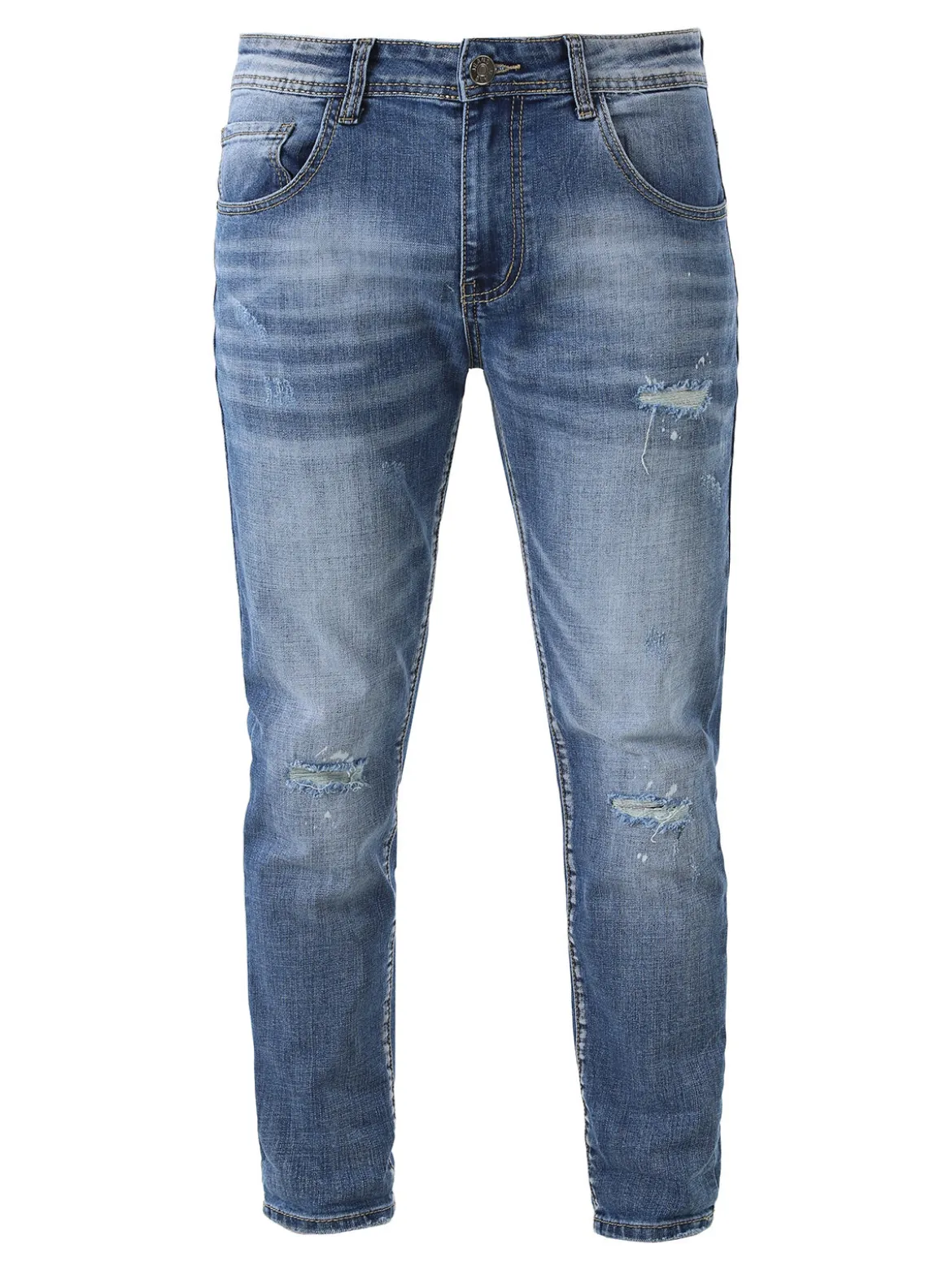 Andrea Falco Jeans da uomo con strappi a vita bassa - jeans