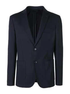Andy Don B Blazer uomo classico con tasche - blu scuro