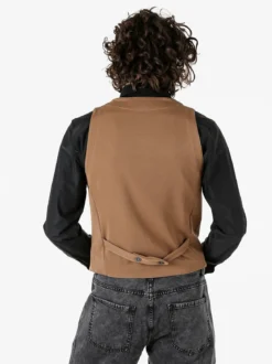 Andy Don B Gilet da uomo con chiusura a doppiopetto - marrone