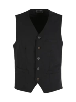 Andy Don B Gilet uomo con taschini - nero