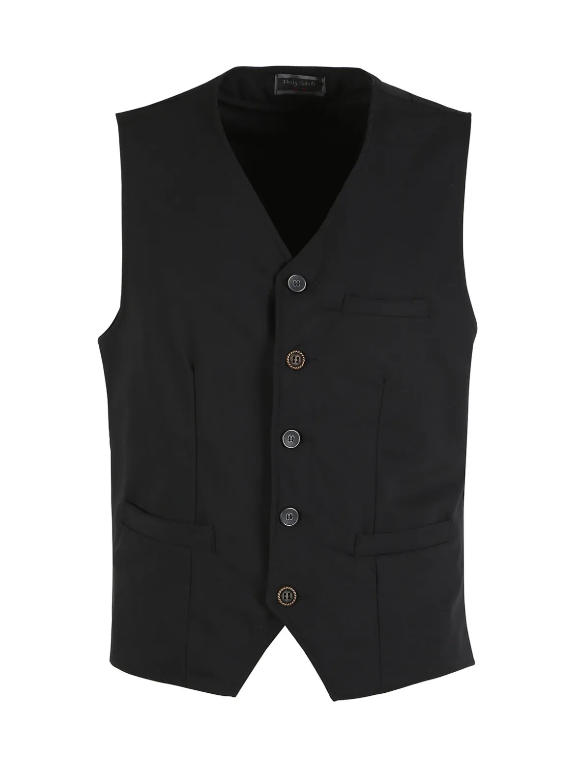 Andy Don B Gilet uomo con taschini - nero