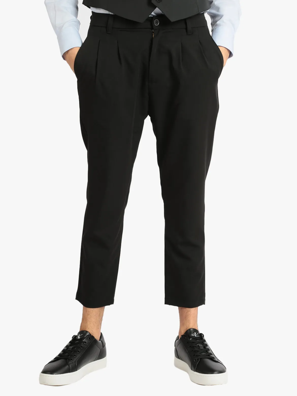 Andy Don B Pantaloni eleganti da uomo con pences