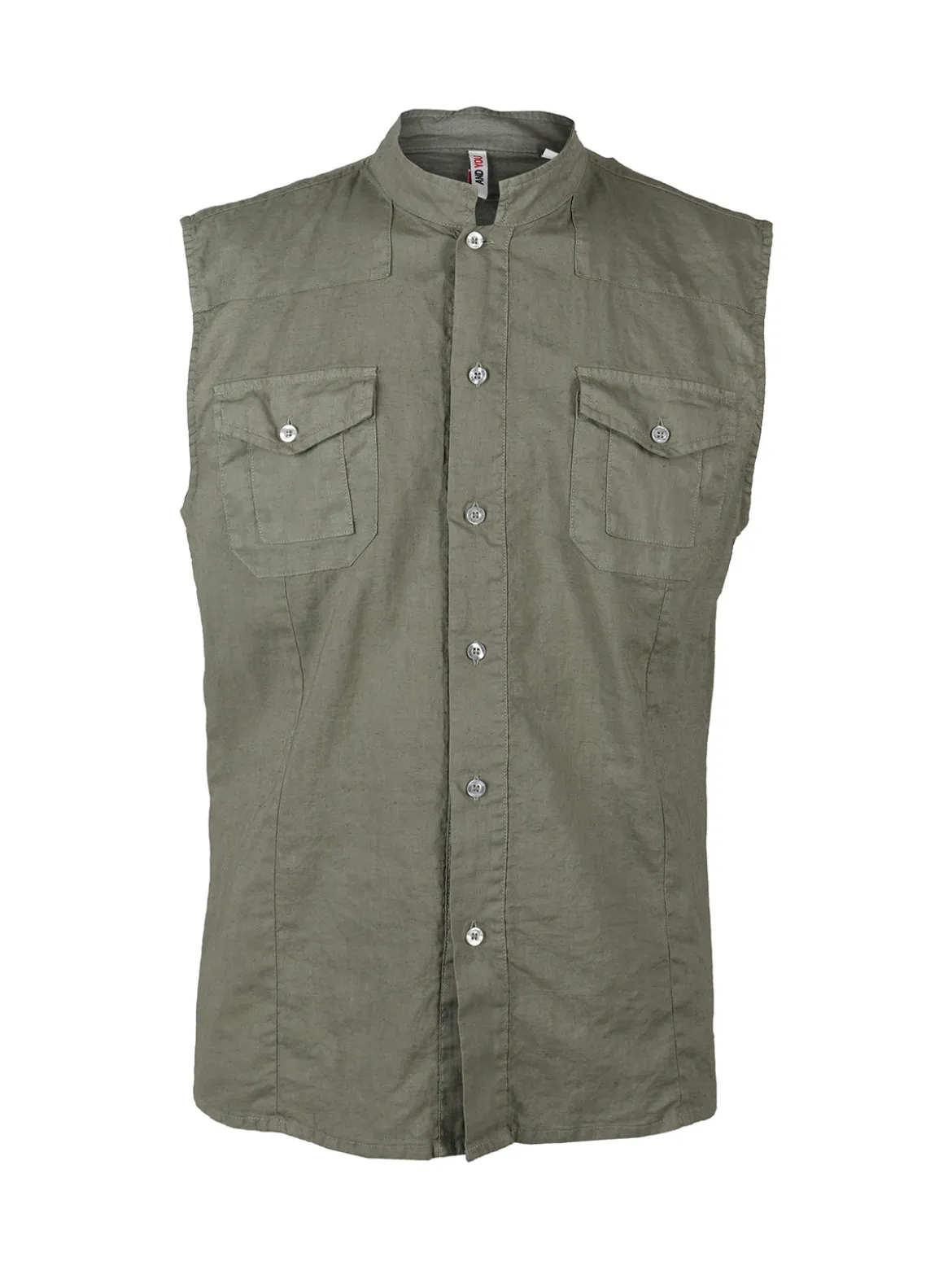 And You Camicia smanicata da uomo in lino