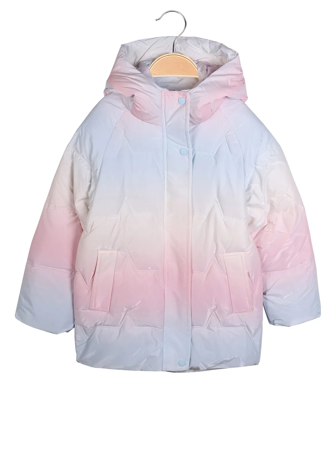 Angel Kids Piumino imbottito da bambina con cappuccio