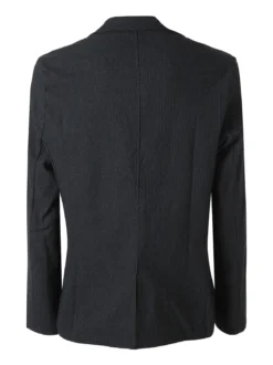 Ange Wear Blazer casual da uomo con bottoni - nero