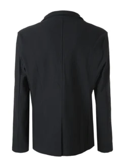 Ange Wear Blazer casual da uomo con bottoni - nero