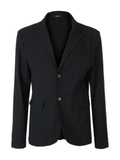 Ange Wear Blazer casual da uomo con bottoni - nero