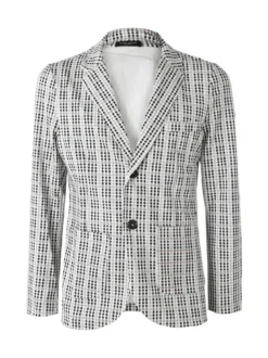 Ange Wear Blazer da uomo a quadretti