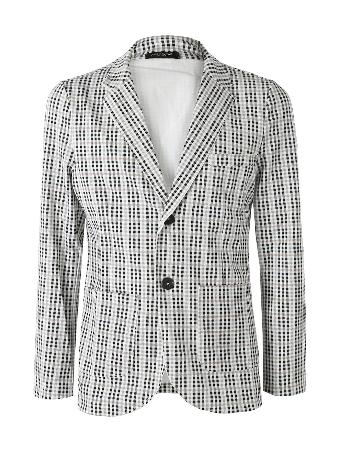 Ange Wear Blazer da uomo a quadretti