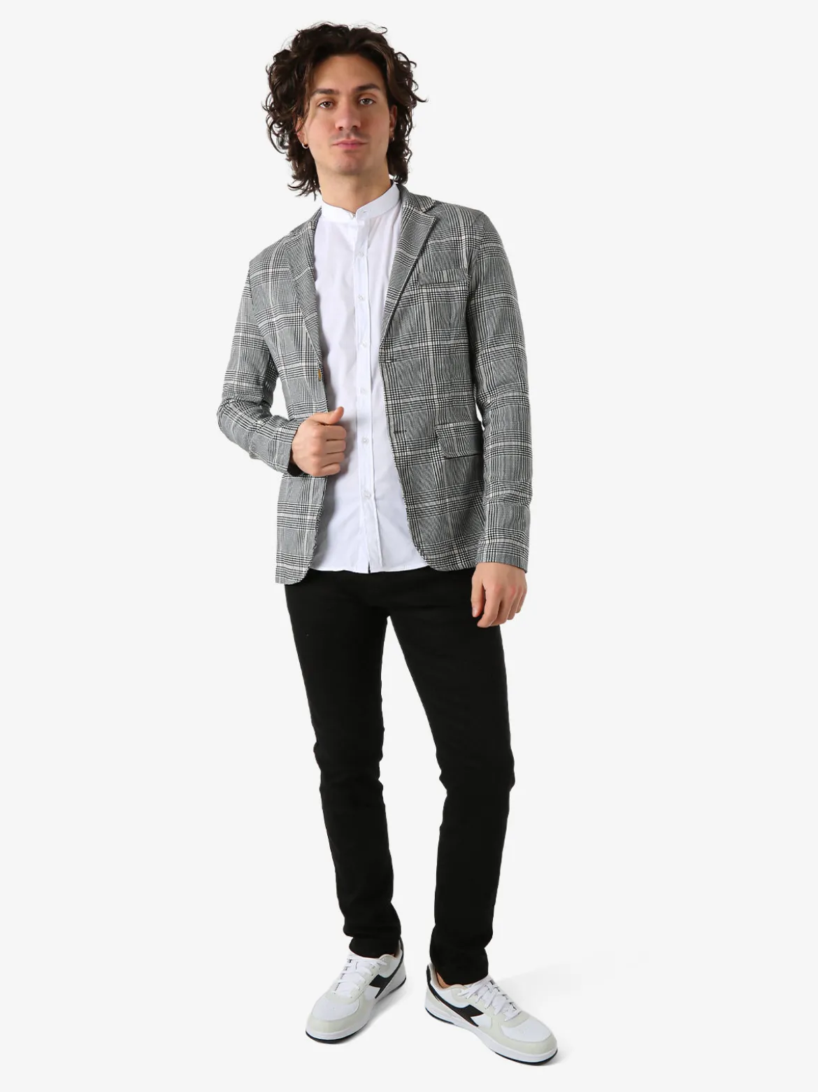 Ange Wear Blazer da uomo in pied de poule