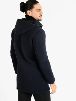 Ange Wear Cappotto misto lana da uomo con cappuccio