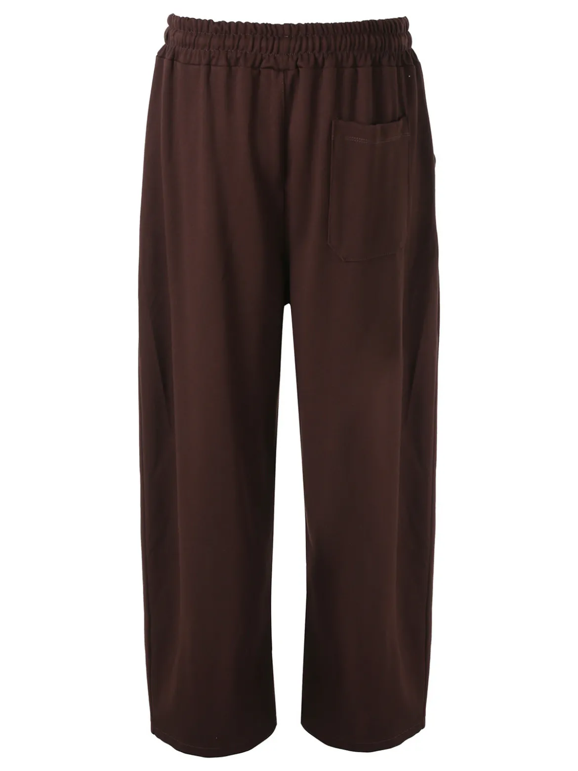 Ange Wear Pantaloni da uomo oversize a gamba larga con coulisse - moro