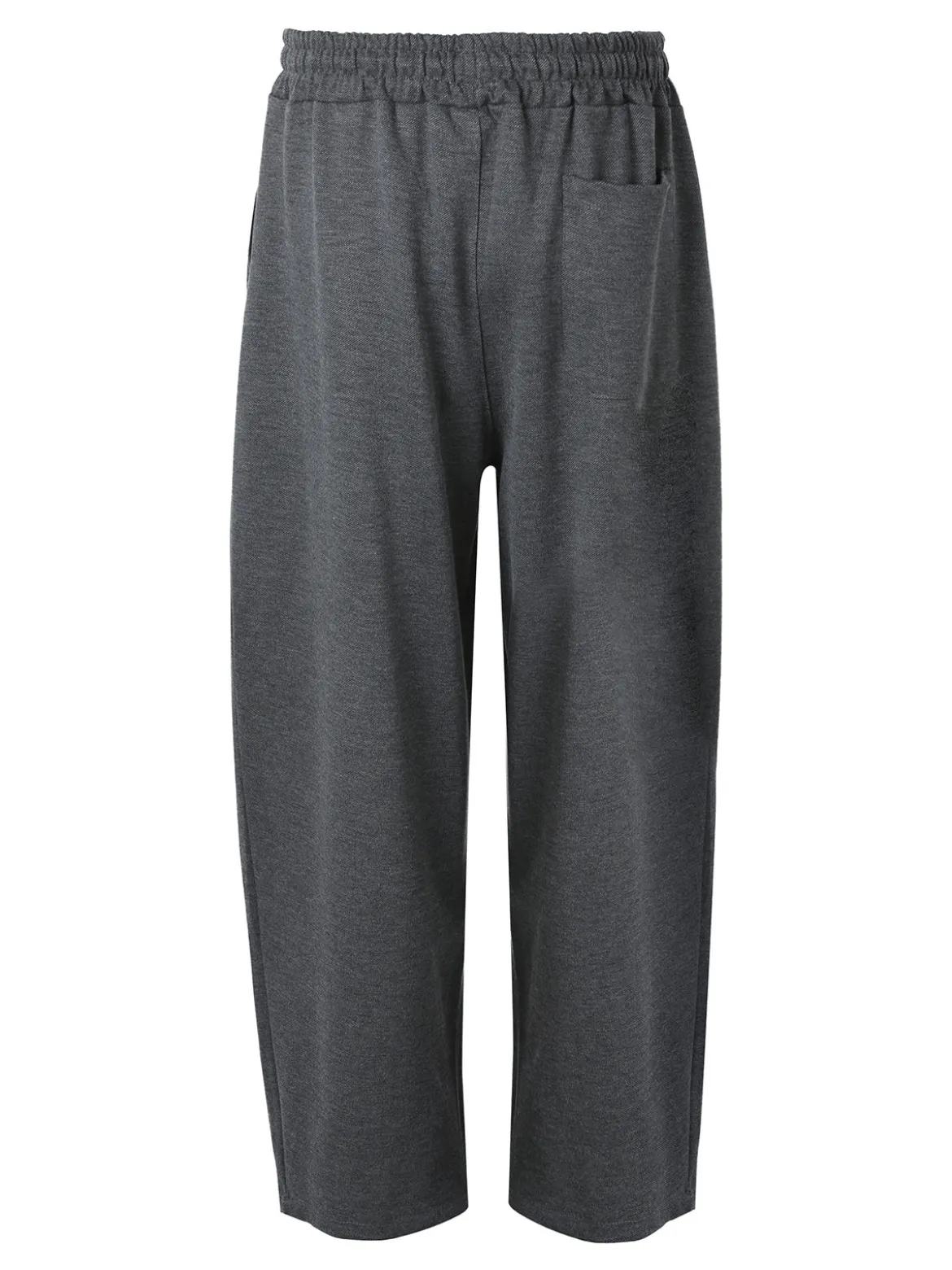 Ange Wear Pantaloni da uomo oversize a gamba larga con coulisse - grigio