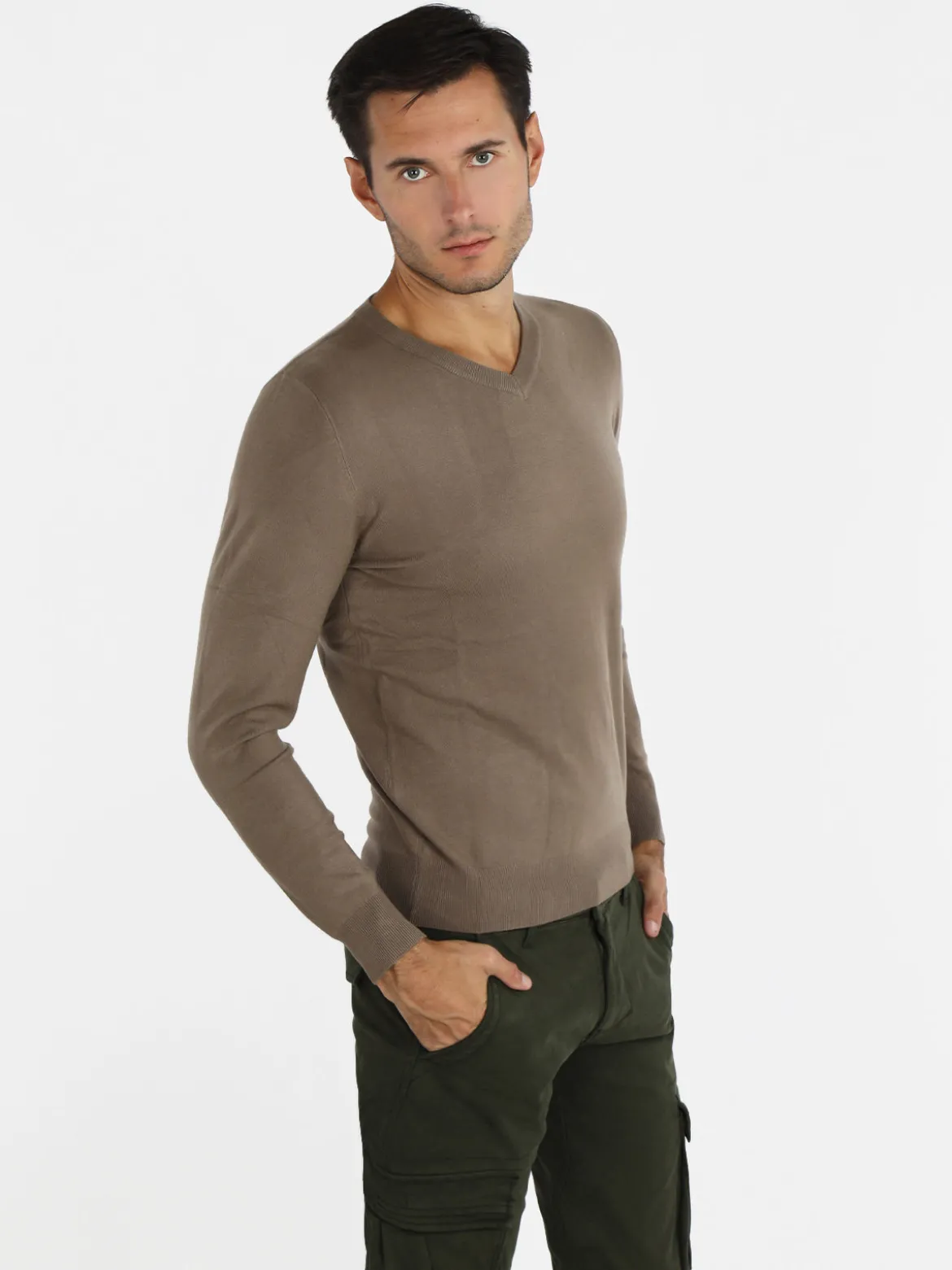 Ange Wear Pullover uomo scollo a V