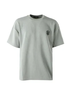 Ange Wear T-shirt girocollo da uomo a nido d'ape - acqua marina